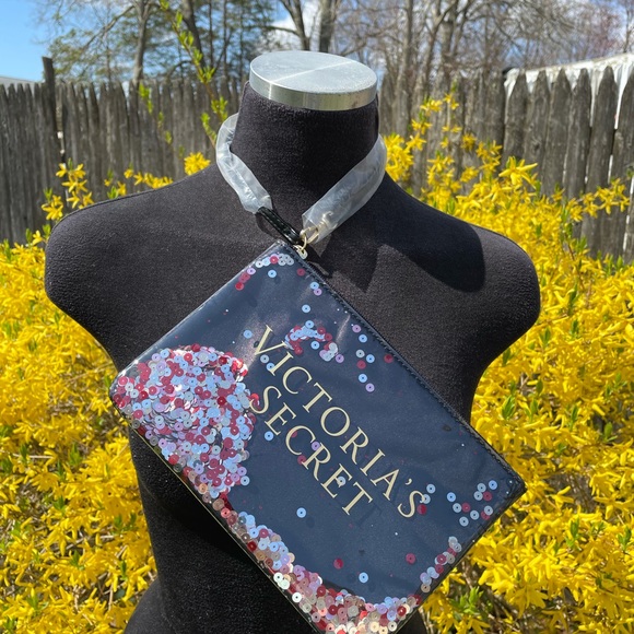 Victoria’s Secret sequin tote & wristlet NWT!! - Picture 4 of 7